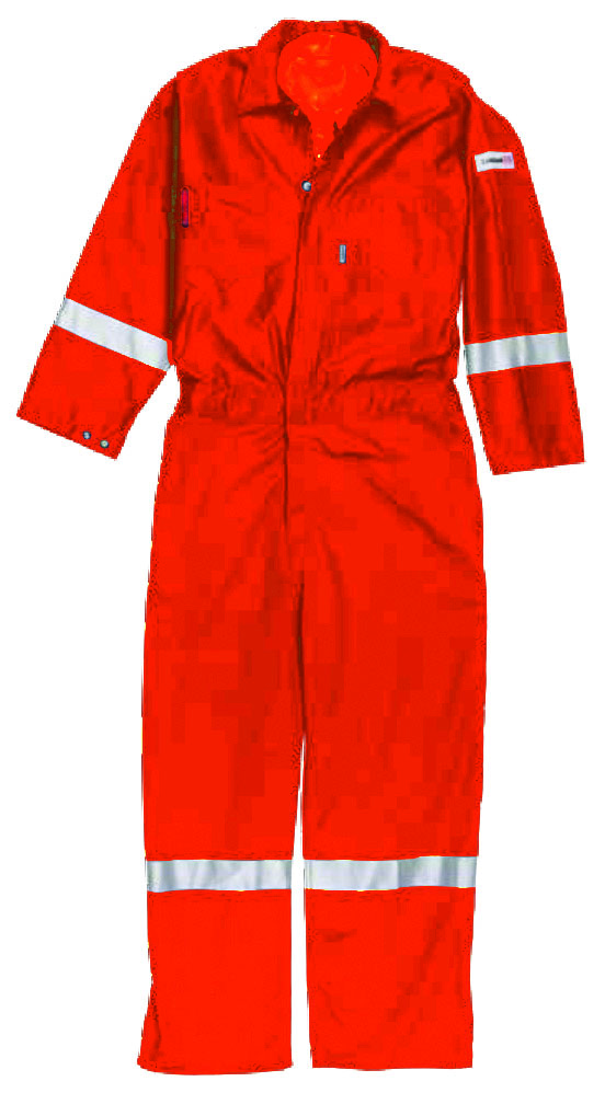 Lakeland Navy FR Coveralls with Silver Reflective Strips